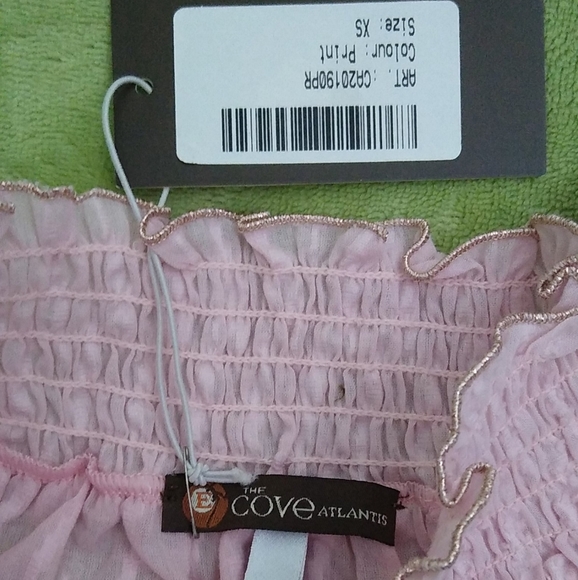 2ps CHIO setup Ruffled Mini Skirt + Macrame smocked crop Sexy set - Picture 6 of 10